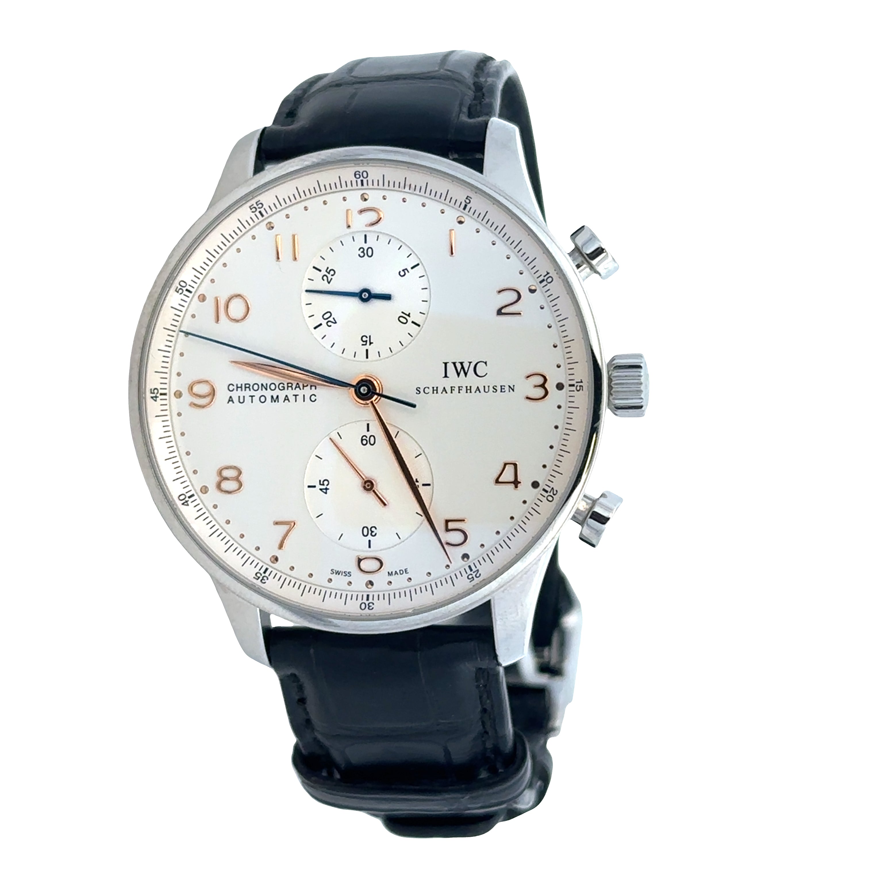 Pre Owned IWC Portugieser Chronograph Ref. IW371445 Stainless Steel Automatic Watch