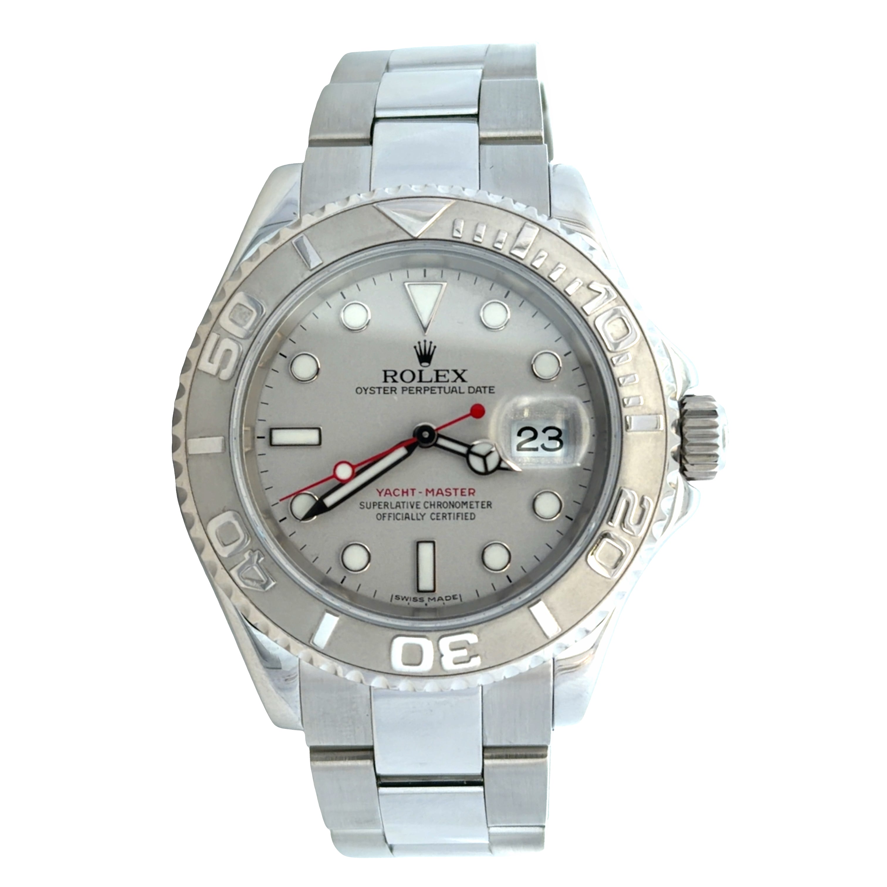 Pre-Owned Rolex Yacht-Master Stainless Steel & Platinum Wristwatch – Reference 16622 – 40mm
