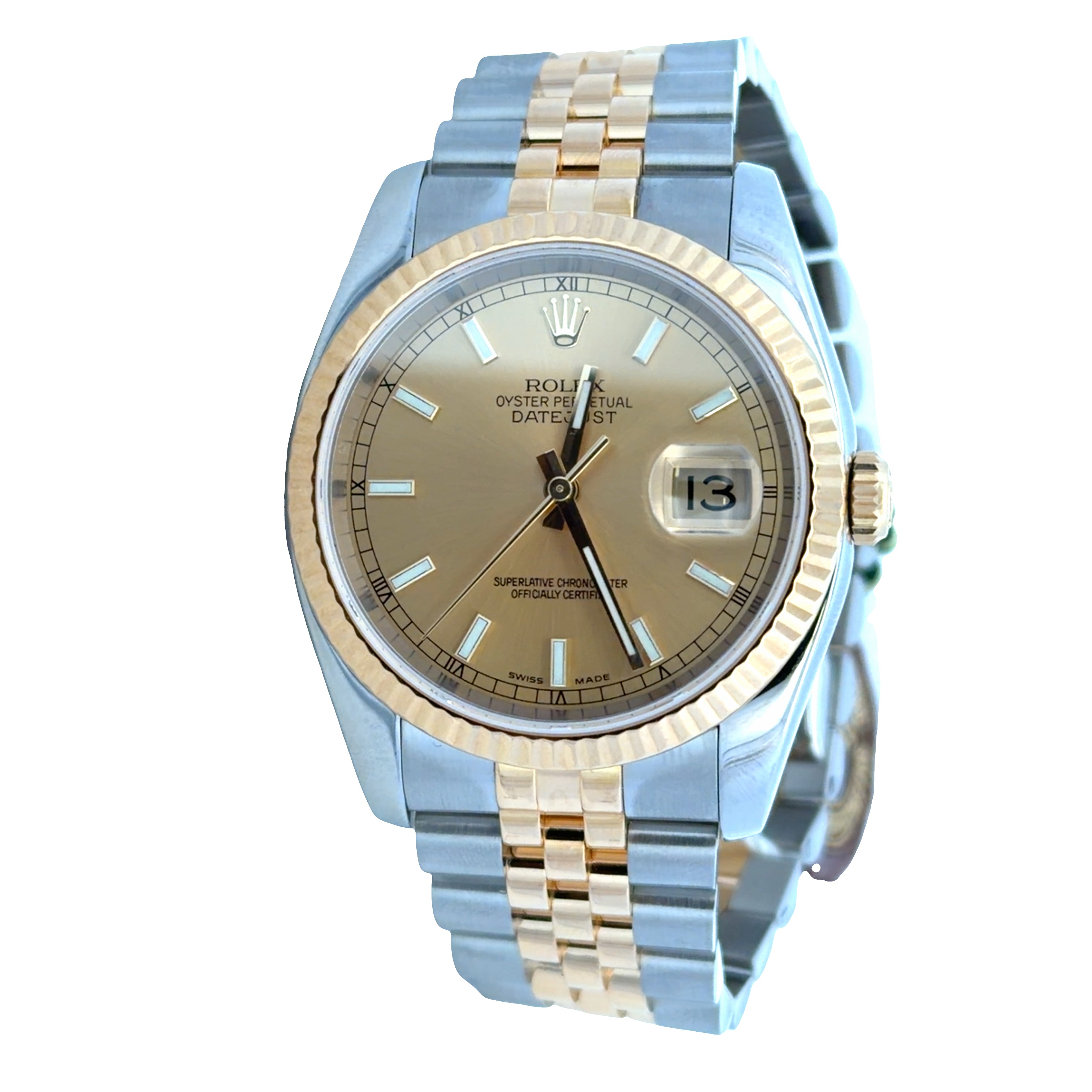 Pre-Owned Rolex Datejust Stainless Steel & 18k Yellow Gold Wristwatch – Reference 116233 – 36mm