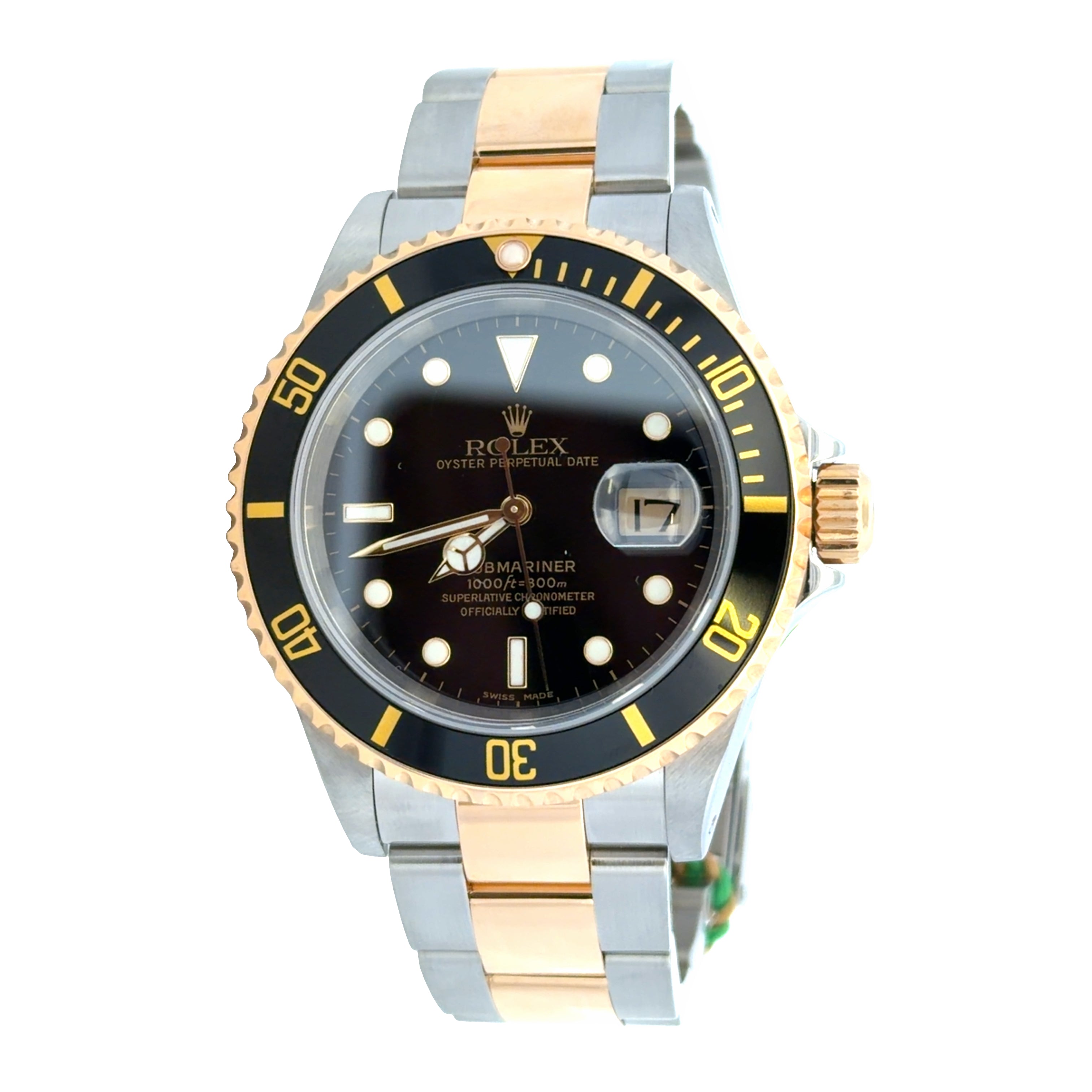 Pre-Owned Rolex Submariner Date Stainless Steel & 18k Yellow Gold Wristwatch – Reference 16613LN – 40mm
