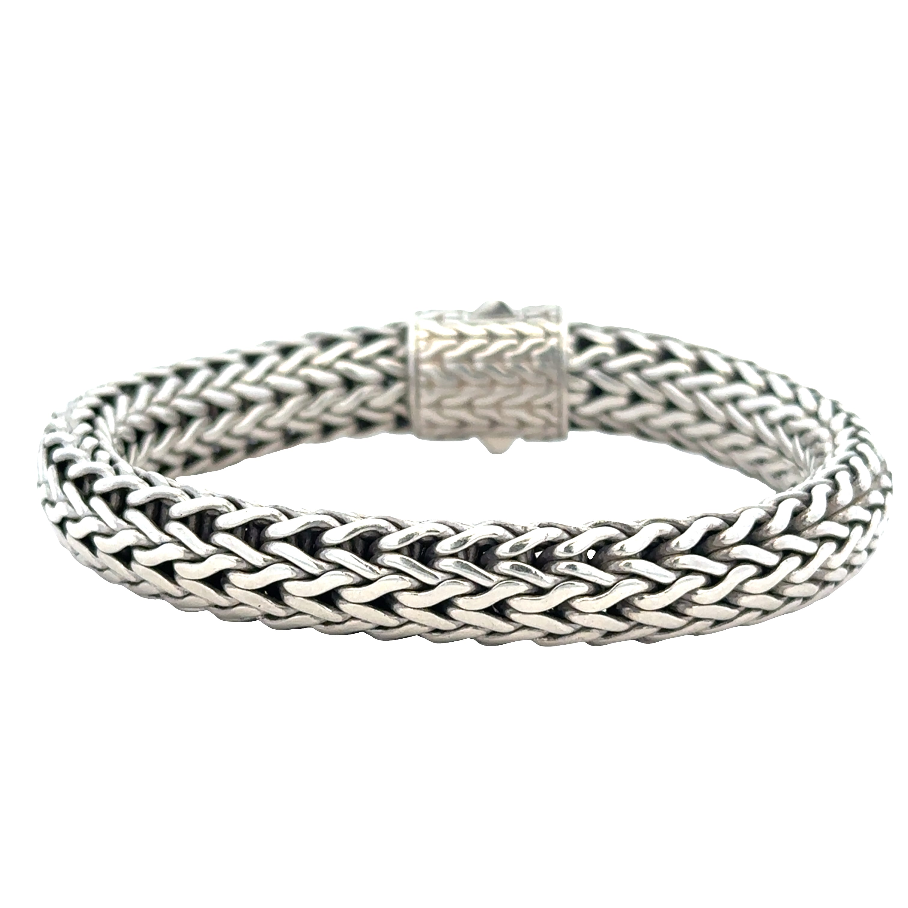 Estate John Hardy Sterling Silver Wheat Chain Bracelet – 7.5 Inches