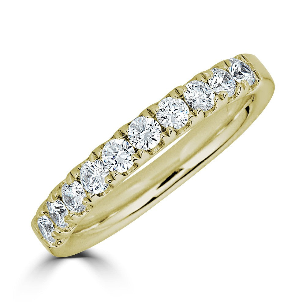 3/4 CTW Diamond Wedding Band in Yellow Gold