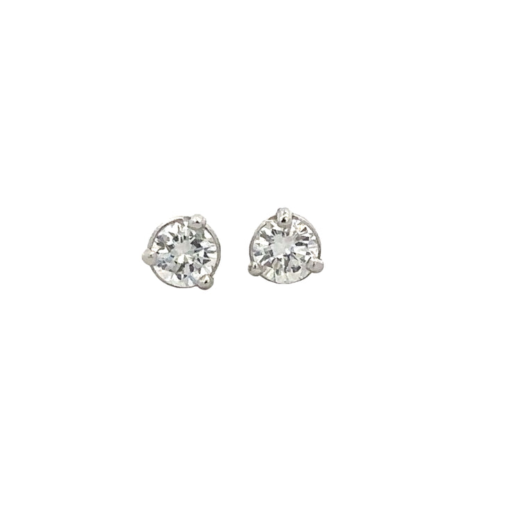 .33 CTW Diamond Stud Earrings in White Gold