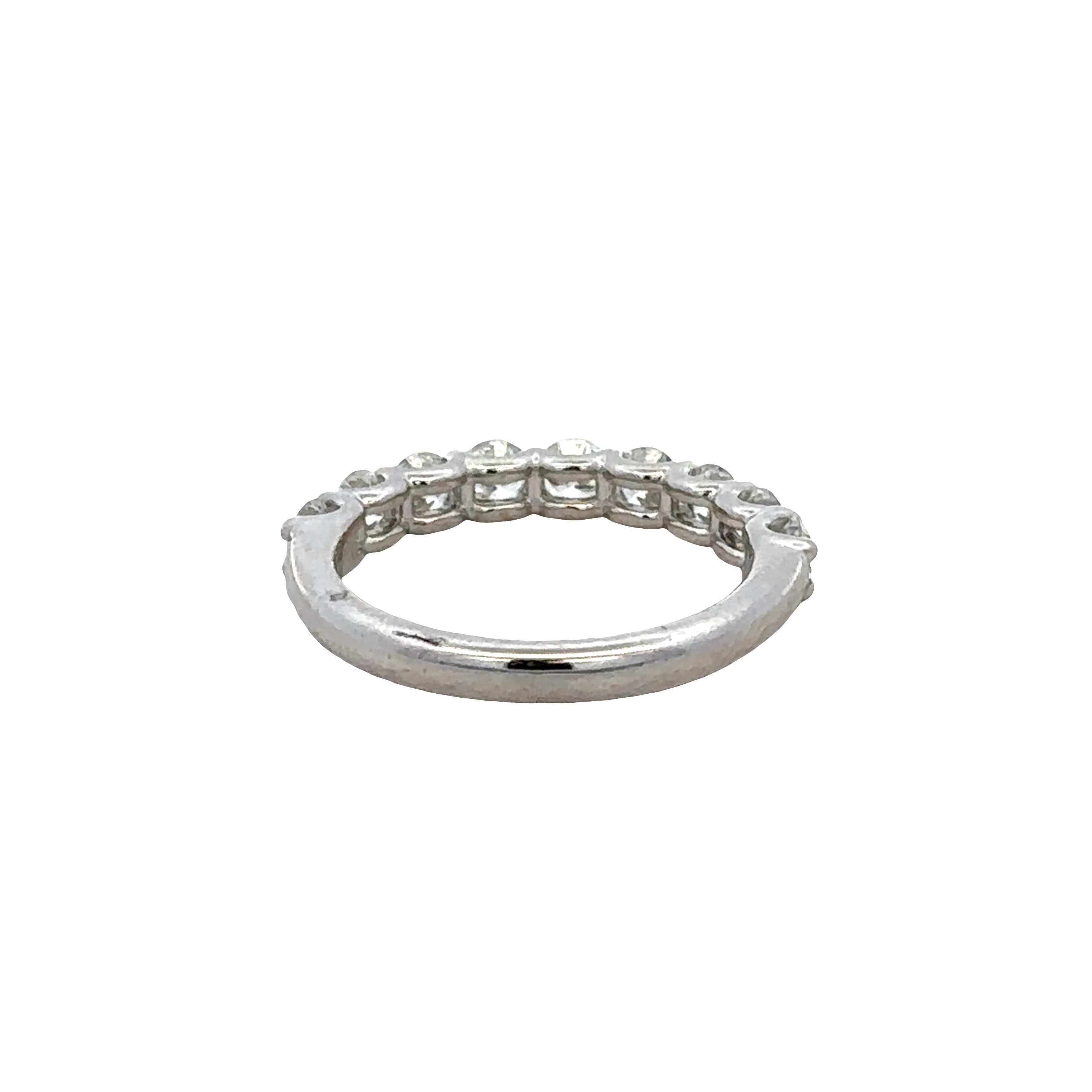 14k White Gold 1.30 Carat Diamond Band – Size 6.75