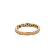 Channel Set Round Brilliant Cut Diamond Band in Yellow Gold