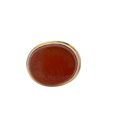 Antique Art Nouveau Carnelian Fob in 18k Gold