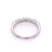 .75 CTW Oval Cut Diamond Band in White Gold