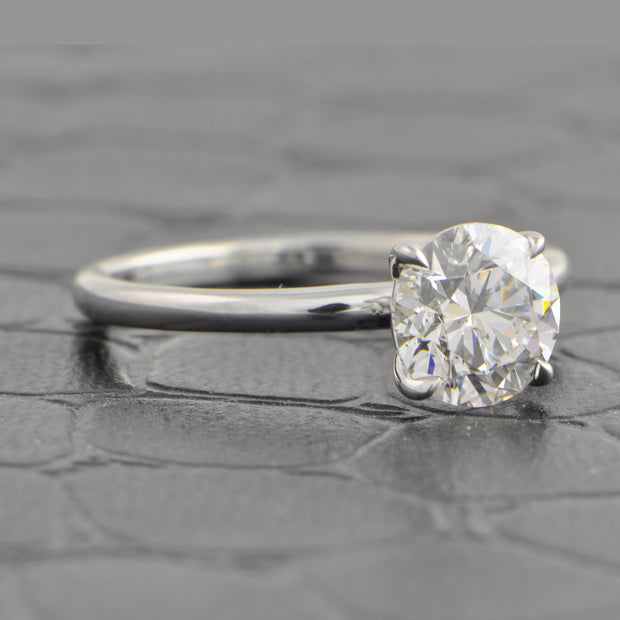 GIA 1.49 ct. E-SI2 Round Brilliant Cut Diamond Engagement Ring