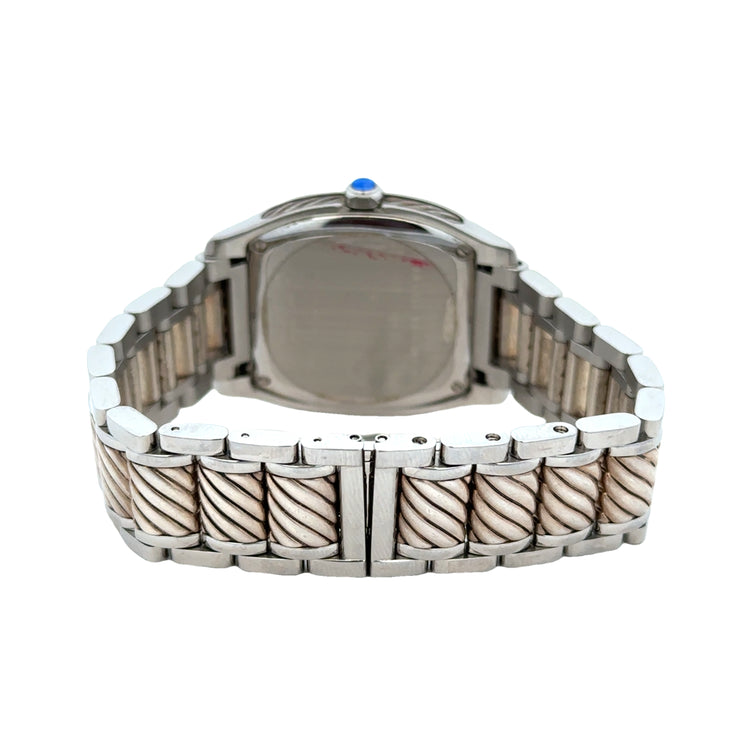 Estate David Yurman Mother of Pearl & Diamond Thoroughbred Wristwtach ca. 2010