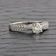 .70 ct. Round Brilliant Cut Diamond Engagement Ring in White Gold
