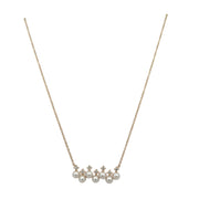 Pearl and Diamond Necklace in Yellow Gold