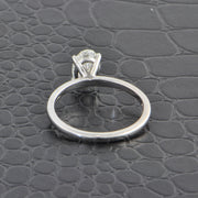 GIA 1.08 F-SI1 Oval Cut Diamond Engagement Ring in White Gold