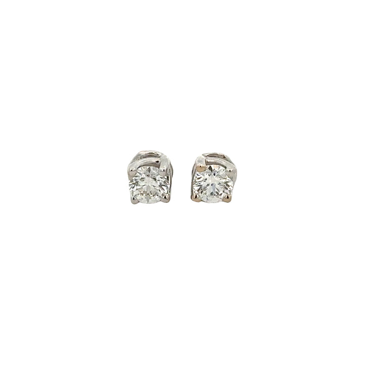 .40 CTW Diamond Stud Earrings in 18k White Gold