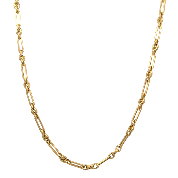 20" Fancy Link Chain in 18k Yellow Gold