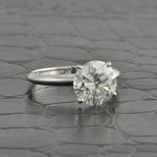 GIA 2.32 ct. Round Brilliant Cut Diamond Engagement Ring