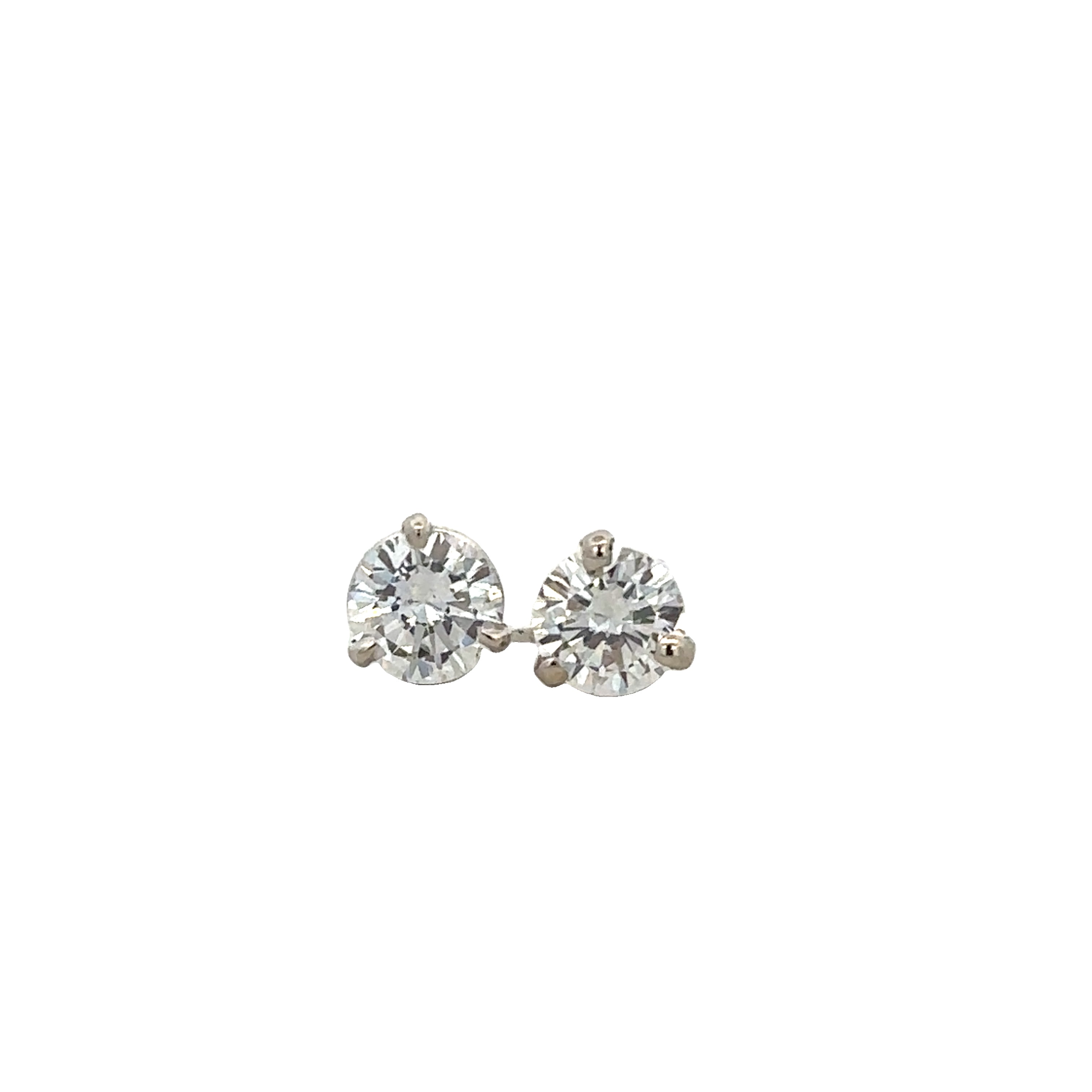 .94 CTW Diamond Stud Earrings in White Gold
