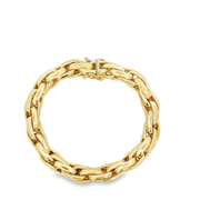 Oval Link Fashion Bracelet in 18k Yellow Gold