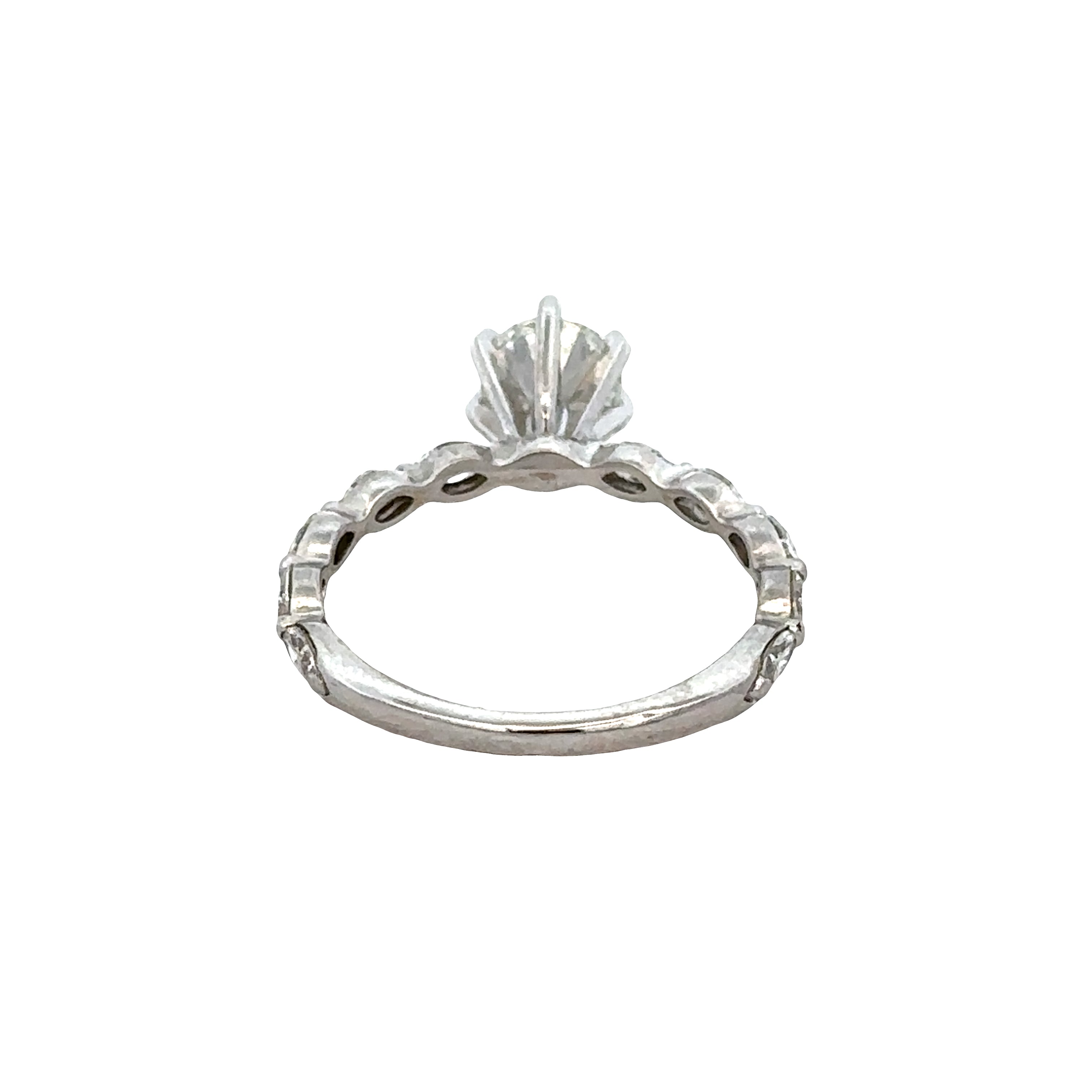 14k White Gold 1.01ct GIA Pear Shape Diamond Engagement Ring – Size 6