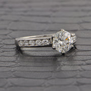Estate Tiffany & Co. 1.23 ct. Round Brilliant Cut Diamond Engagement Ring