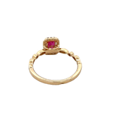 Ruby and Diamond Ring in Yellow Gold