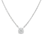 1.06 ct. E-SI1 Cushion Cut Diamond Solitaire Necklace