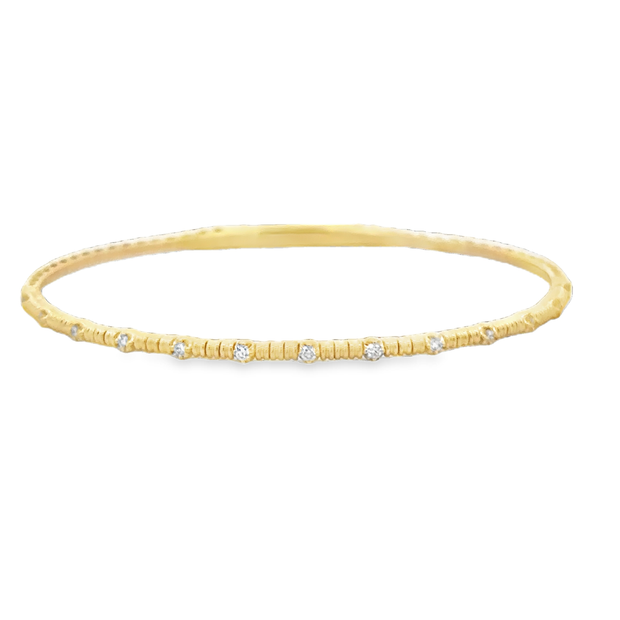 Flexible Diamond Accented Bangle Bracelet