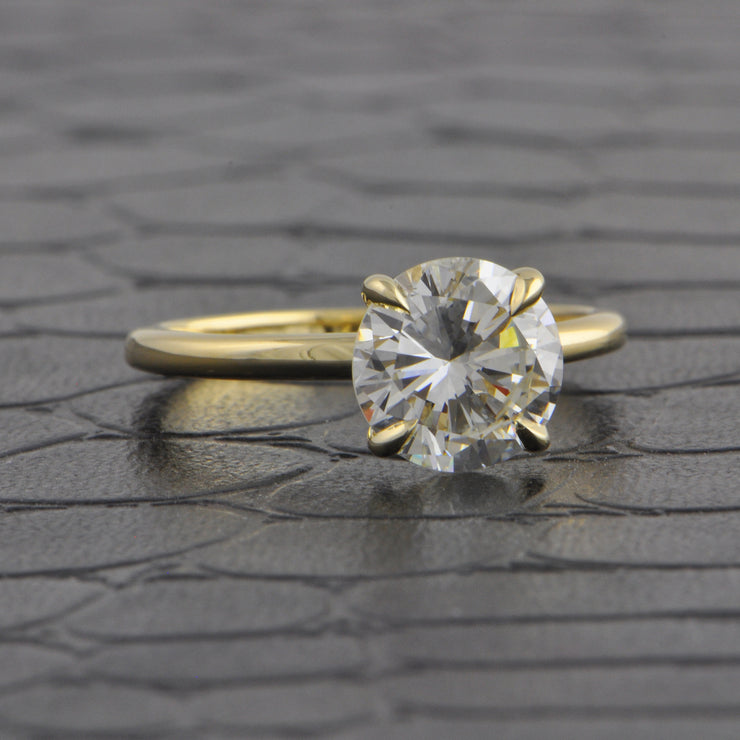 GIA 1.93 ct. Round Brilliant Cut Diamond Engagement Ring
