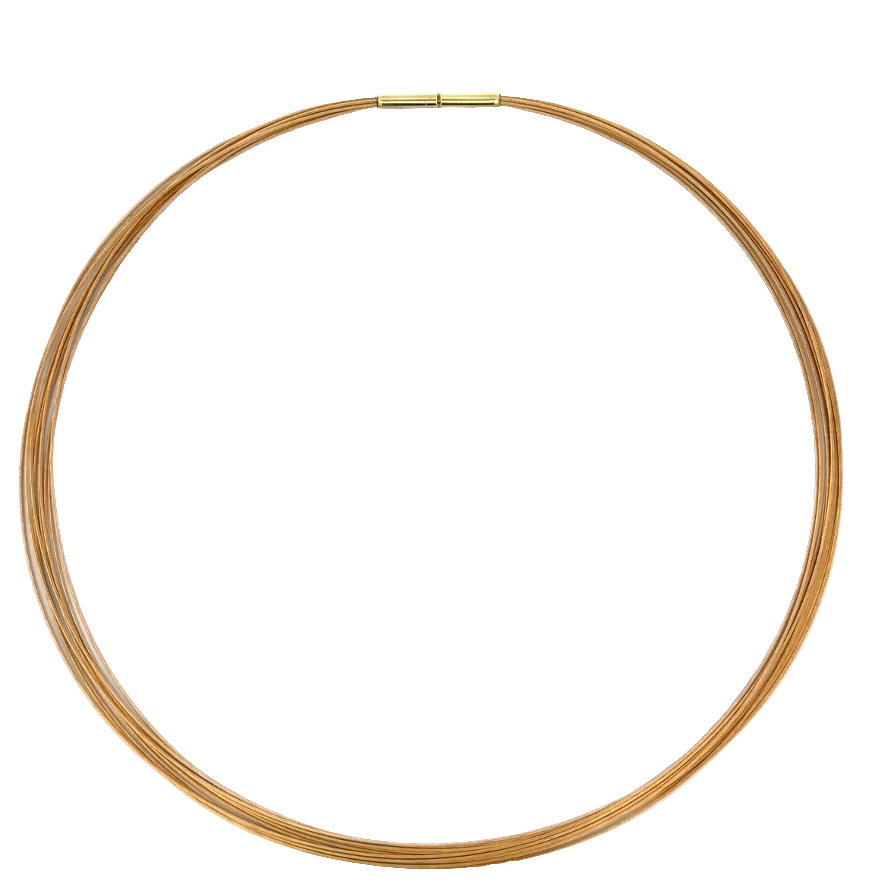 14k Yellow Gold Multi-Strand Gold Wire Necklace – 18"