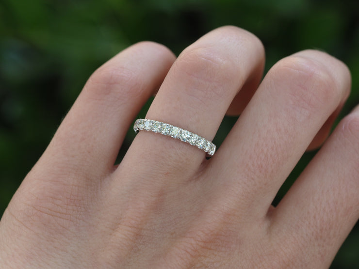 Diamond Wedding Band in White Gold