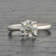 GIA 1.79 ct. Round Brilliant Cut Diamond Engagement Ring in White Gold