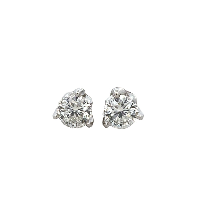 Roberto Coin 1.57 CTW Diamond Stud Earrings in White Gold