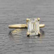 GIA 2.01 ct. I-VVS2 Emerald Cut Diamond Engagement Ring in Yellow Gold