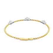 Diamond Quatrefoil Flexible Bracelet