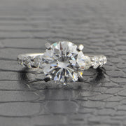 GIA 3.45 ct. D-VS1 Round Brilliant Cut Diamond Engagement Ring in Platinum