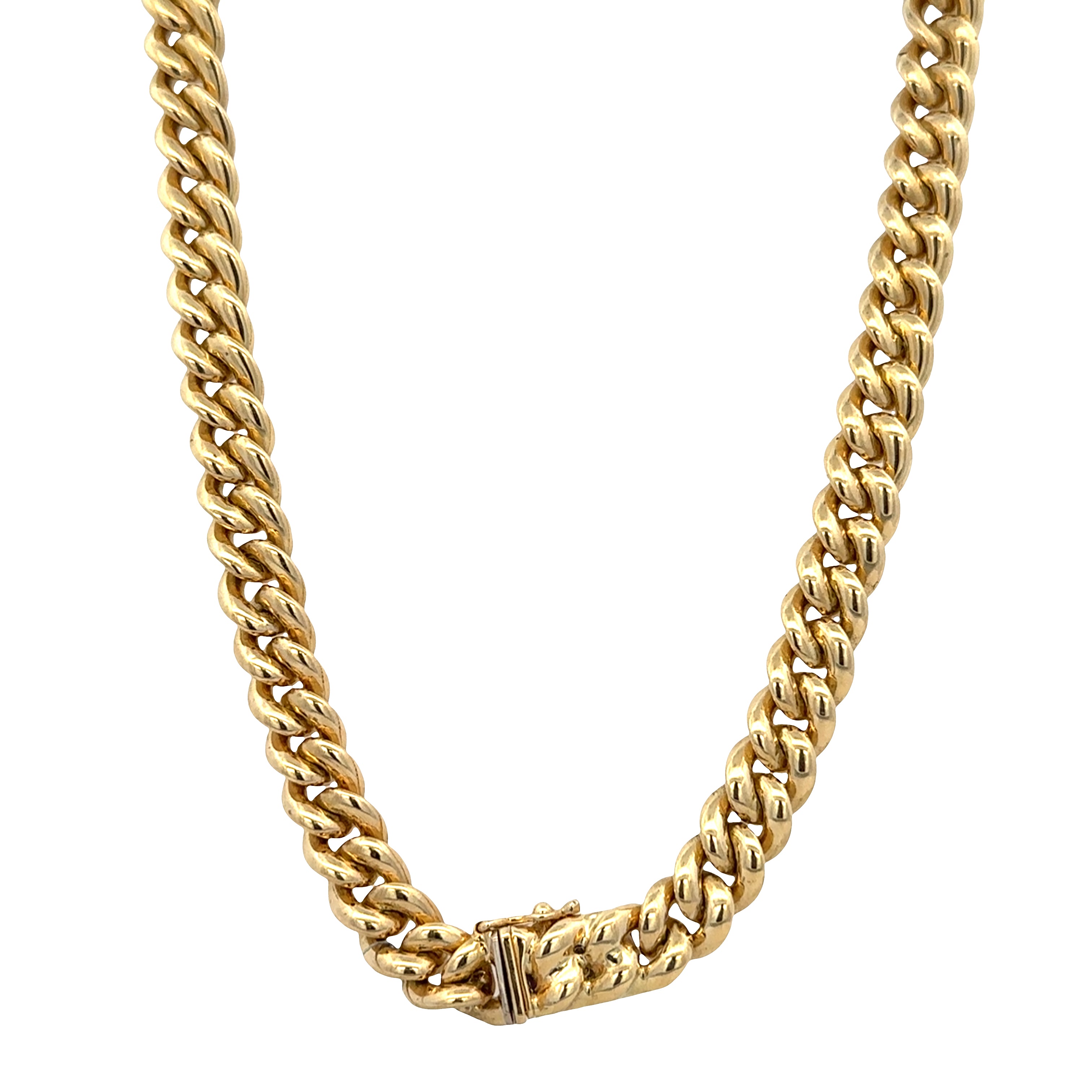 17" Heavy Iolite and Citrine Necklace in 18k Yellow Gold