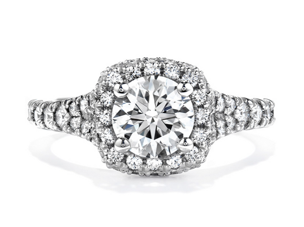 Hearts On Fire Acclaim .76 ct. Perfectly Cut Diamond Engagement Ring in Platinum