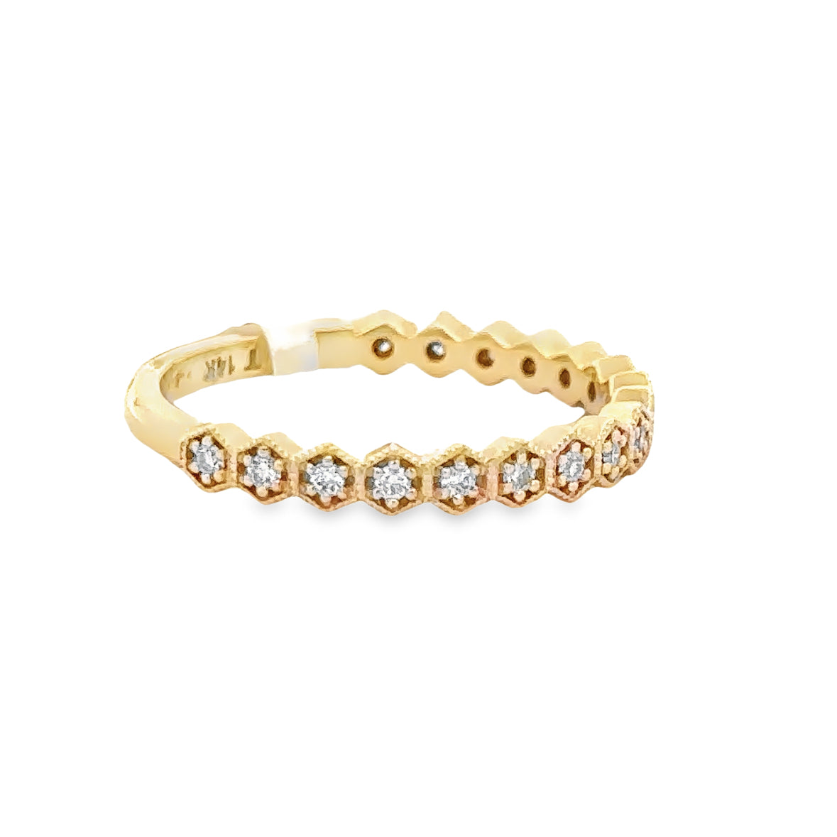 Diamond Wedding Band in Yellow Gold