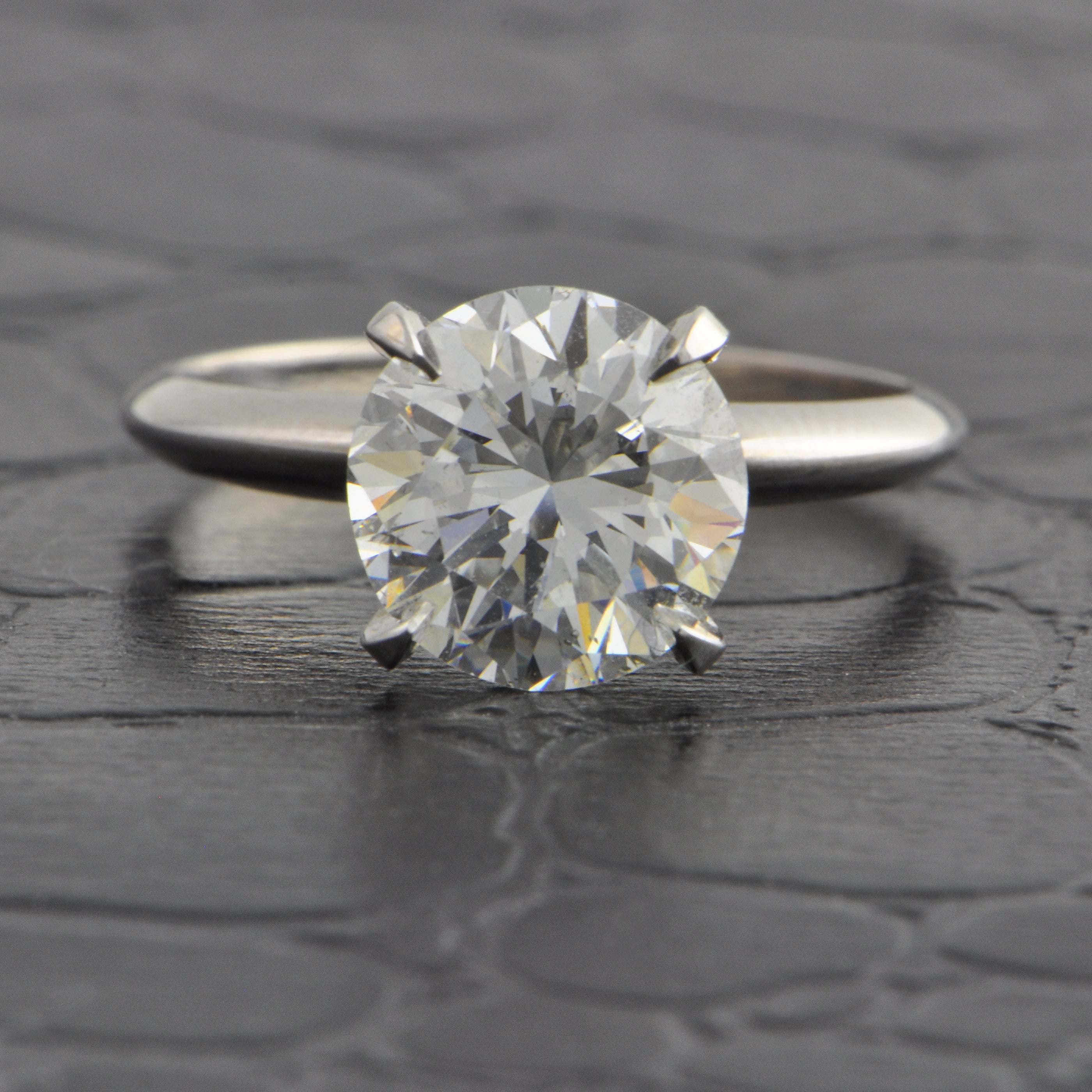 GIA 2.94 ct. H-SI1 Round Brilliant Cut Diamond