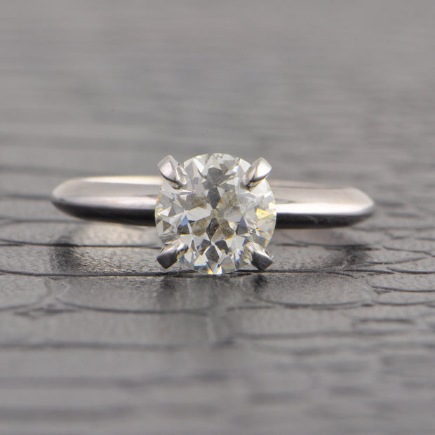 1.18 ct. J-VS1 Old European Cut Diamond Engagement Ring