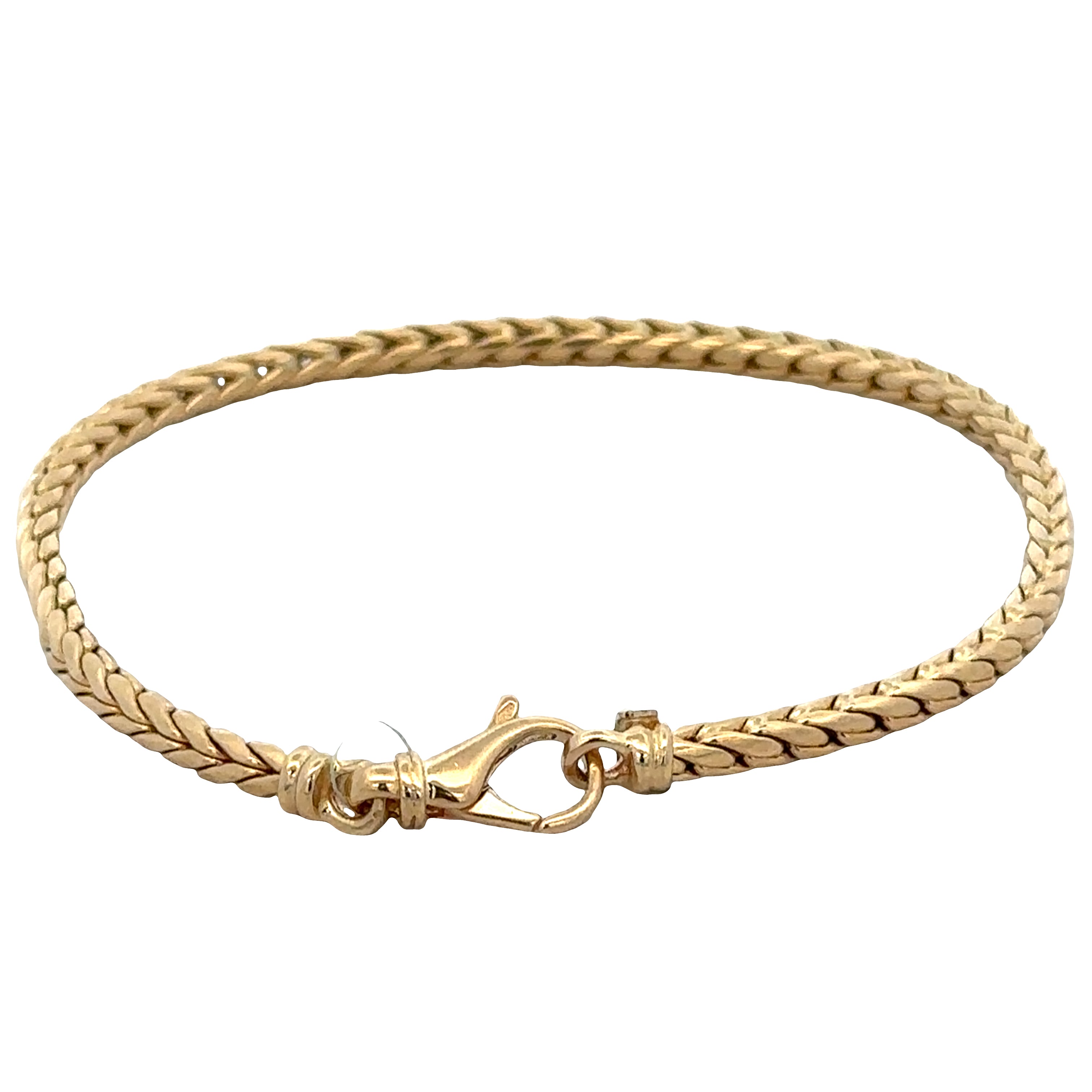 18k Yellow Gold Foxtail Link Bracelet – 7.5"