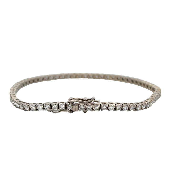 3.0 CTW Diamond Tennis Bracelet in White Gold