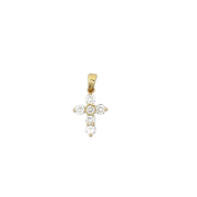 .50 CTW Diamond Cross Pendant in 18k Yellow Gold