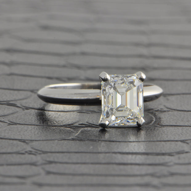 GIA 1.90 ct. F-VVS1 Emerald Cut Diamond Engagement Ring in White Gold