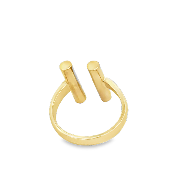 Parallel Bars Ring in 18k Yellow Gold