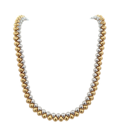 Reversible Marco Bicego 17" Textured Necklace in 18k Yellow and White Gold