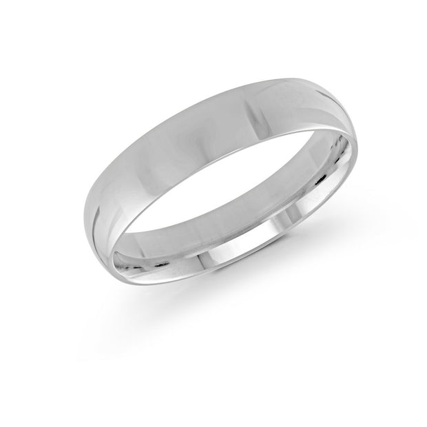 Classic 5MM Wedding Band in 14k White Gold