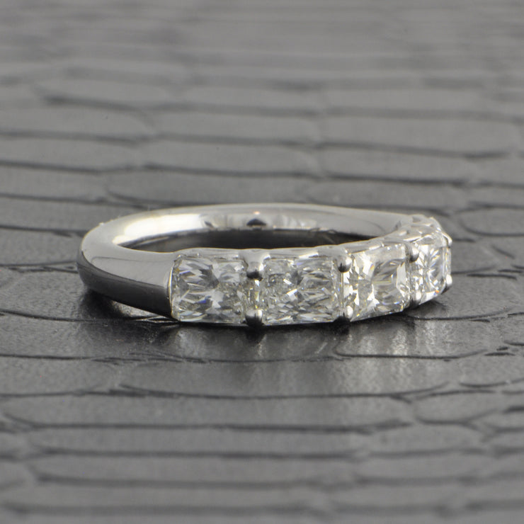 2.27 CTW Radiant Cut Diamond Band in Platinum