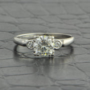 Vintage Art Deco 1.06 ct. Old European Cut Diamond Engagement Ring in Platinum