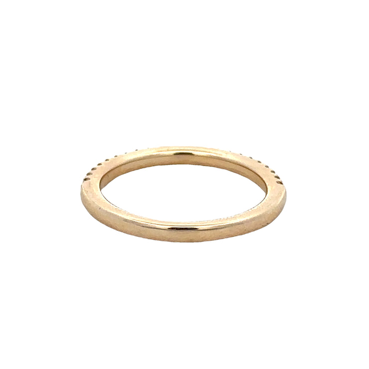 Diamond Wedding Band in Yellow Gold