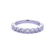 .50 CTW Diamond Bezel Band in White Gold